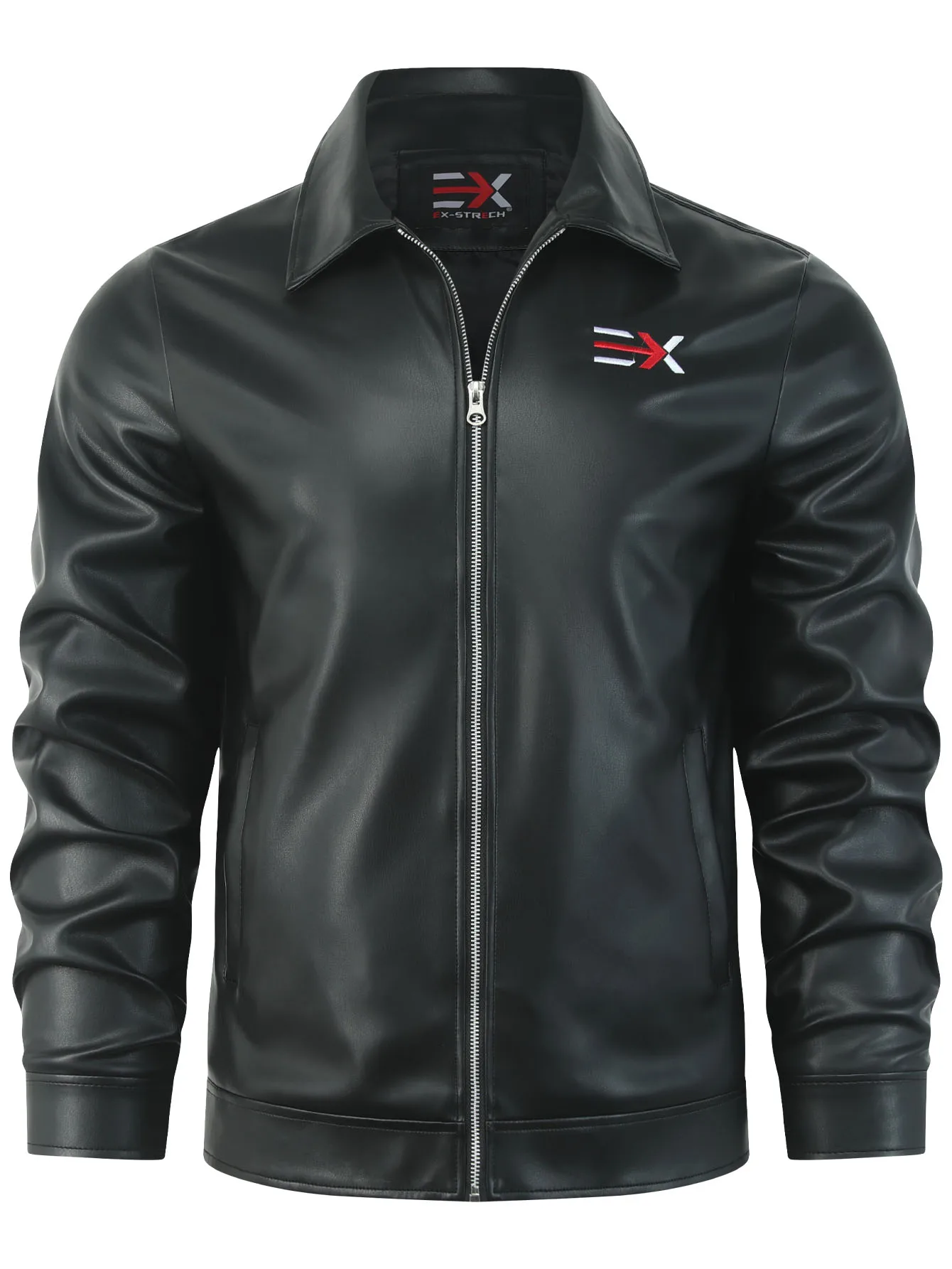 Men's Leather Motorbiker Jackets Autumn Winter Casual Motorcycle PU Jacket Slim Fit Motor Biker Leather Coats Men Brand Clothing