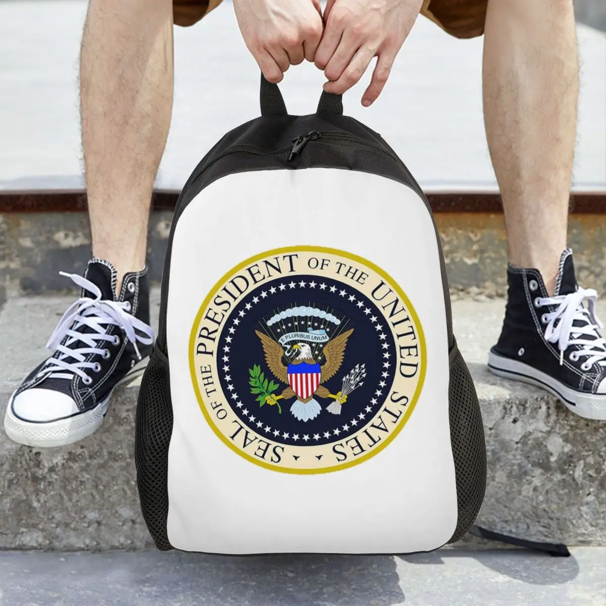 Seal Of The President Of The United States Backpack Daypack Large Capacity Children BookBag School Bag Shoulder Bags Men Women