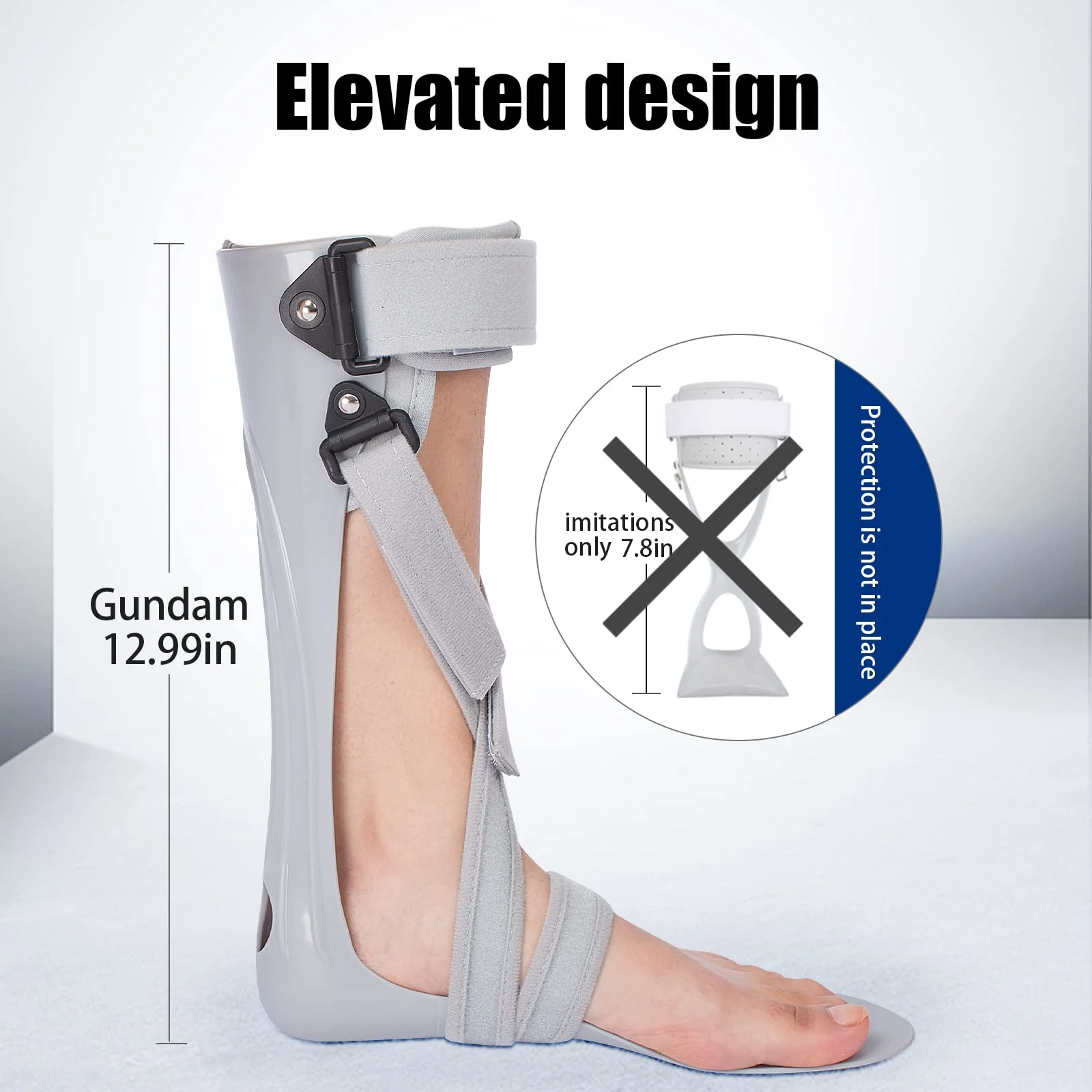 NEW Foot Drop Brace Splint Ankle Foot Orthosis Walking with Shoes or Sleeping for Stroke Hemiplegia