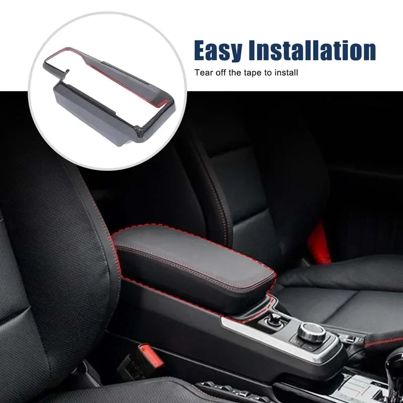 Suetlcoity For Mercedes-Benz G Class W463 2012-18 Real Carbon Fiber Car Center Armrest Box Base Frame Cover Interior Accessories