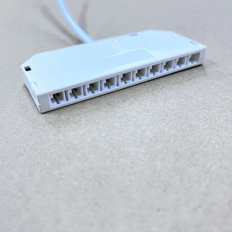 2x Splitter Rapido A 6 Porte Per Strisce LED E Modellismo Ferroviario, 0-42V, 9A, PA + Rame