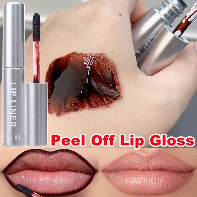 Waterproof Peel Off Lip Liner Tattoo Lasting Amazing Matte Non-Stick Cup Matte Lip Gloss Sexy Red Contour Lips Makeup Cosmetics