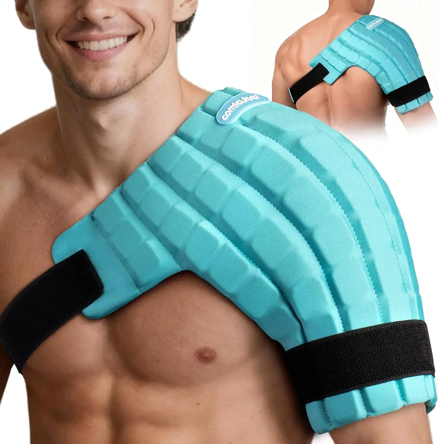 

Flexible Shoulder Ice Pack Wrap, 2-Hour Cold Therapy for Injuries, Reusable & FSA Eligible