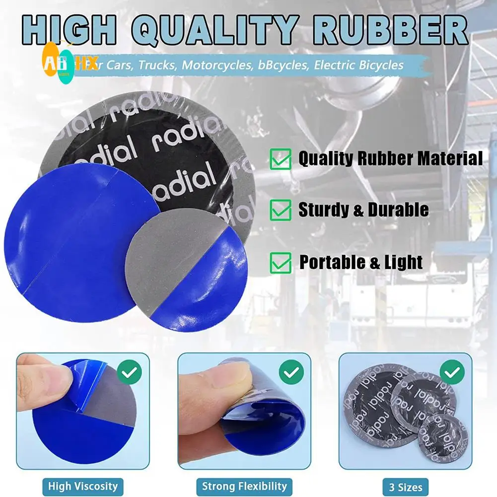 

ABHX-32 шт. ролик для ремонта шин с буферным колесом и заплатками для ремонта шин для легковых автомобилей, грузовиков 42 мм