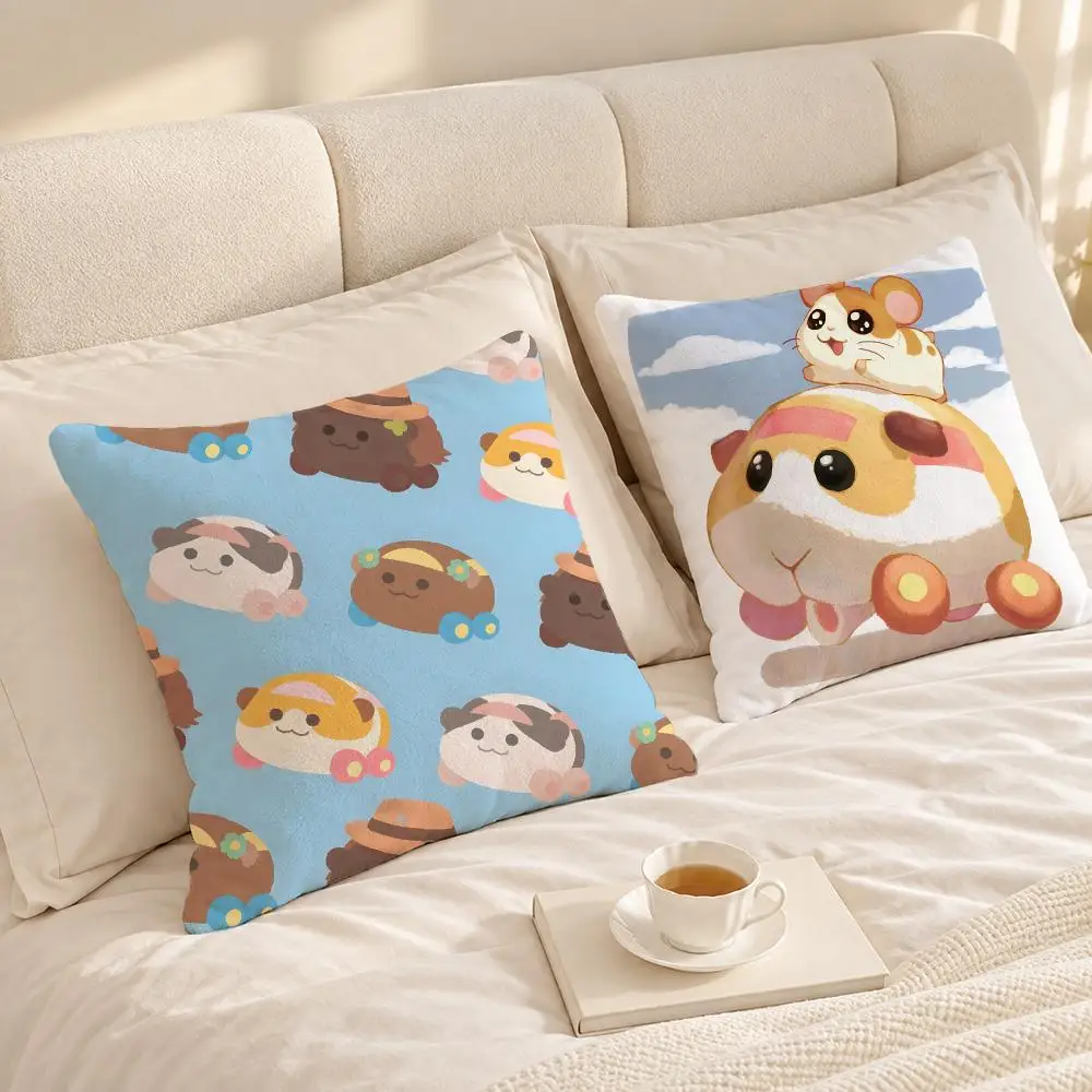 Cartoon Cute Kids P-PUI PUI MOLCAR Cushion Cover Soft Short Plush throw pillow Sofa Bedroom Den Car Dorm Decor Gifts