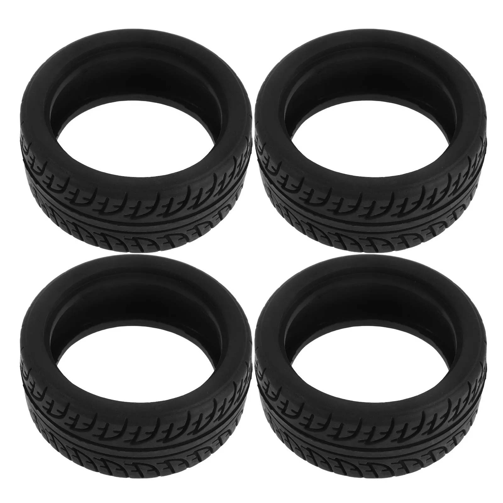 

4Pcs Car Wheel Replacement Tires Skin Set 110 Scale Rc Truck Rubber Wheels DIY Assembly Racing Accessories Small Rc Car Rubber