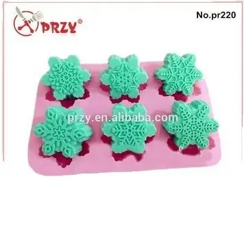 Soap Mold Silicone Cake Pan Chocolate Soap Cookie Biscuit Mold Wholesales 46 Hole Snow Flower Pudding Jelly Candy Ice Moulds