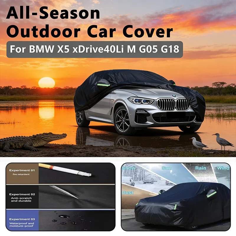 

Car covers for BMW X5 xDrive40Li M G05 G18 Outdoor Protection Full Car Covers Snow Cover Sunshade Waterproof Dustproof Exterior