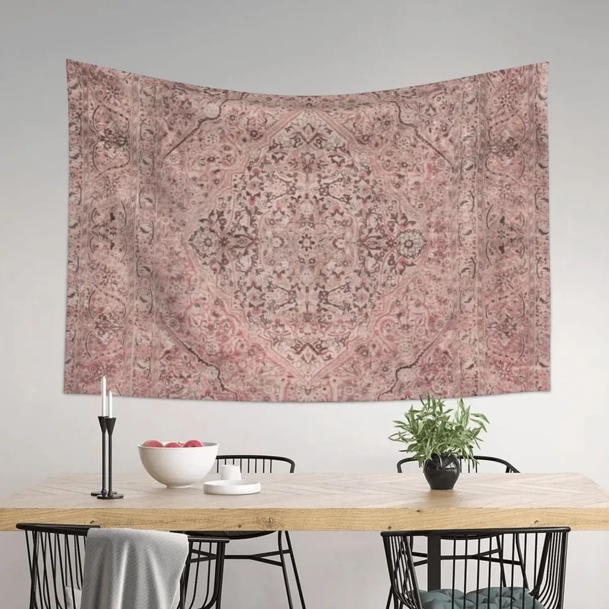 

Antique Persian Tabriz Rug Print Tapestry Wall Decor Hanging Mushroom Wall Tapestries Tapestry