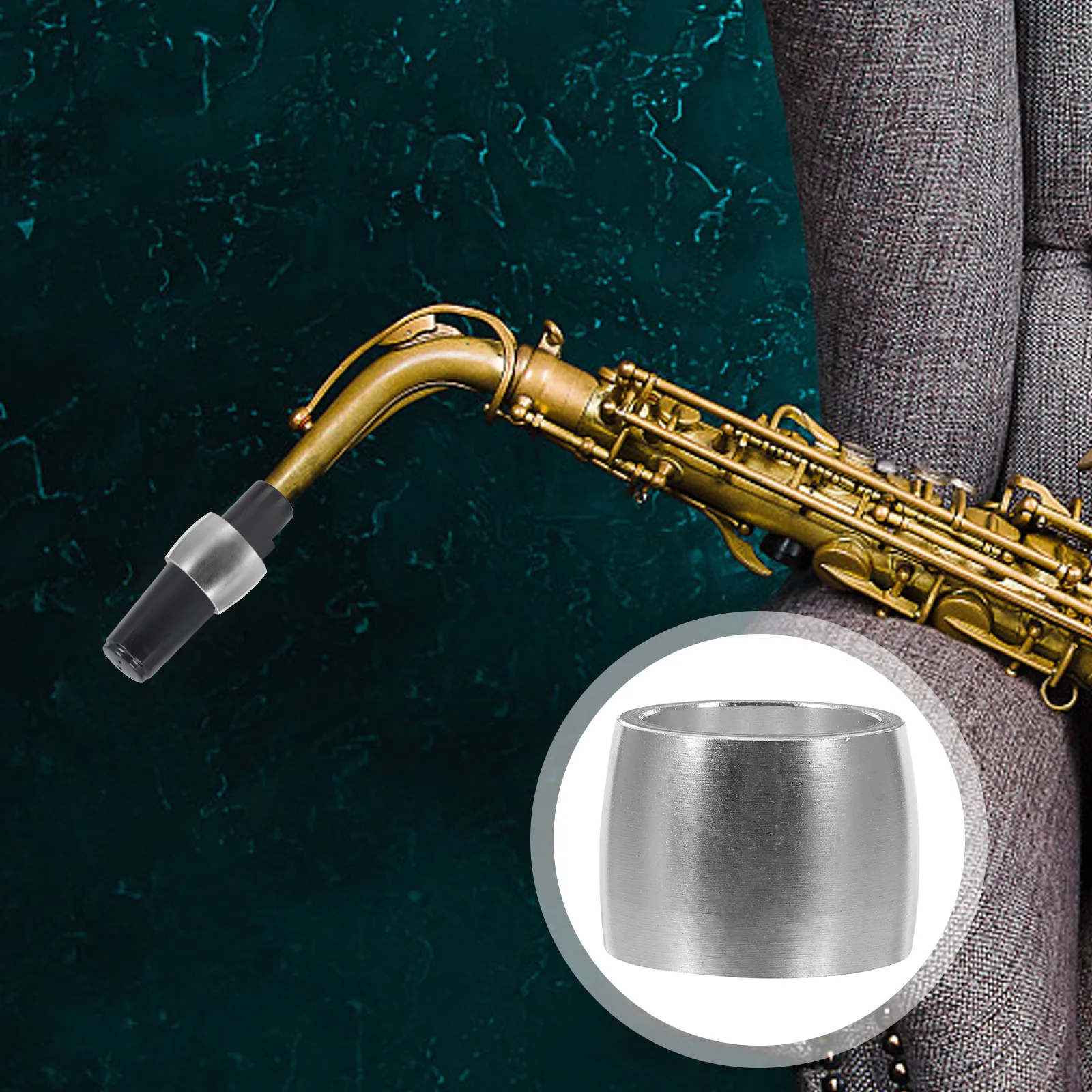 

Gold Plated Mouthpiece Metal Clip Replacement Parts Fastener Accessories Alto Saxophone Repair Clamp Kit Durable