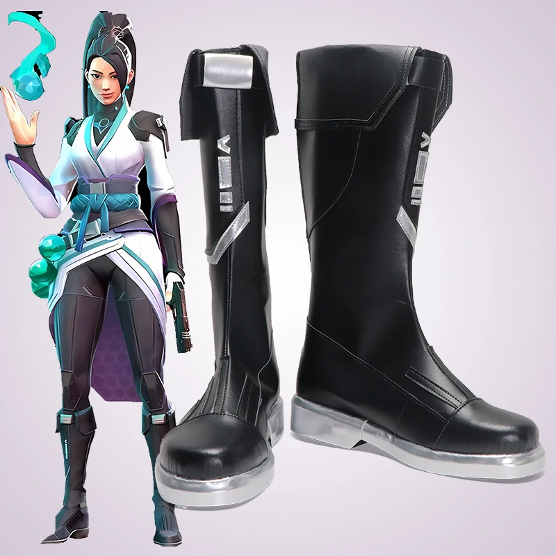 Game Valorant Sage Cosplay Kostuum Laarzen Schoenen Carnaval Outfit Volwassen Vrouwen Feestschoenen