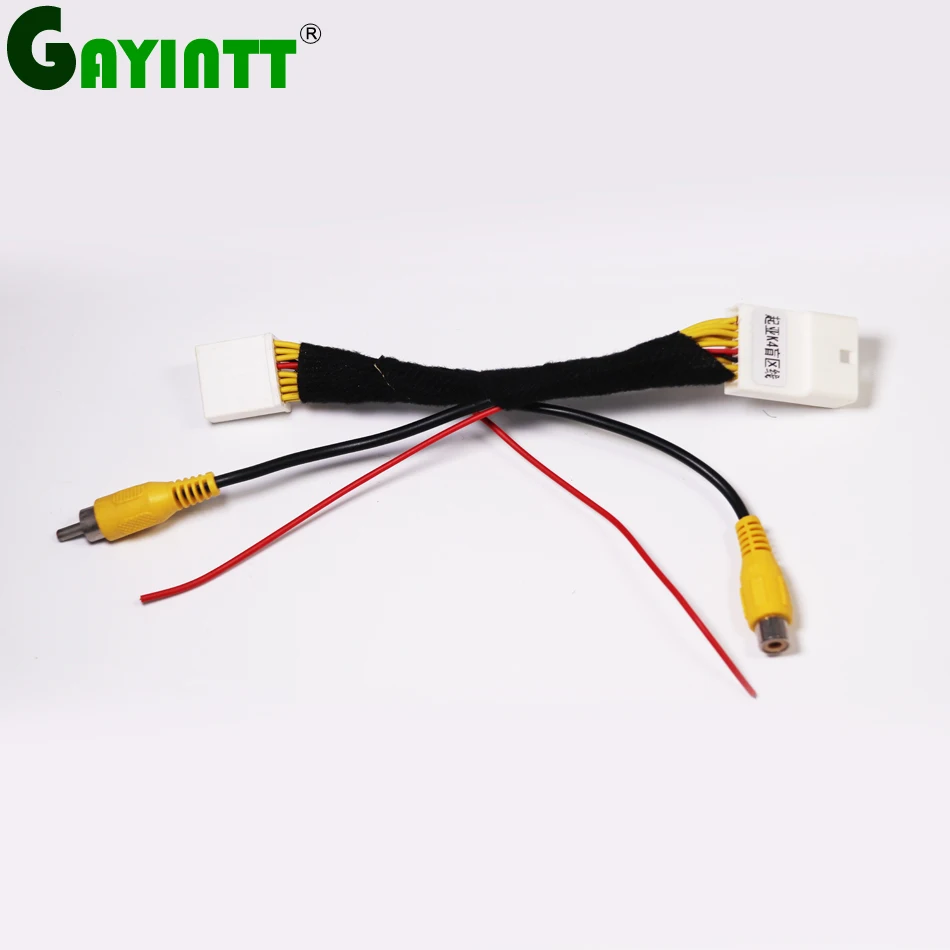 

GAYINTT Car rear view camera Adapter RCA Connection Convertor Cable For Kia K4 K5 HYUNDAI ELANTRA Parking