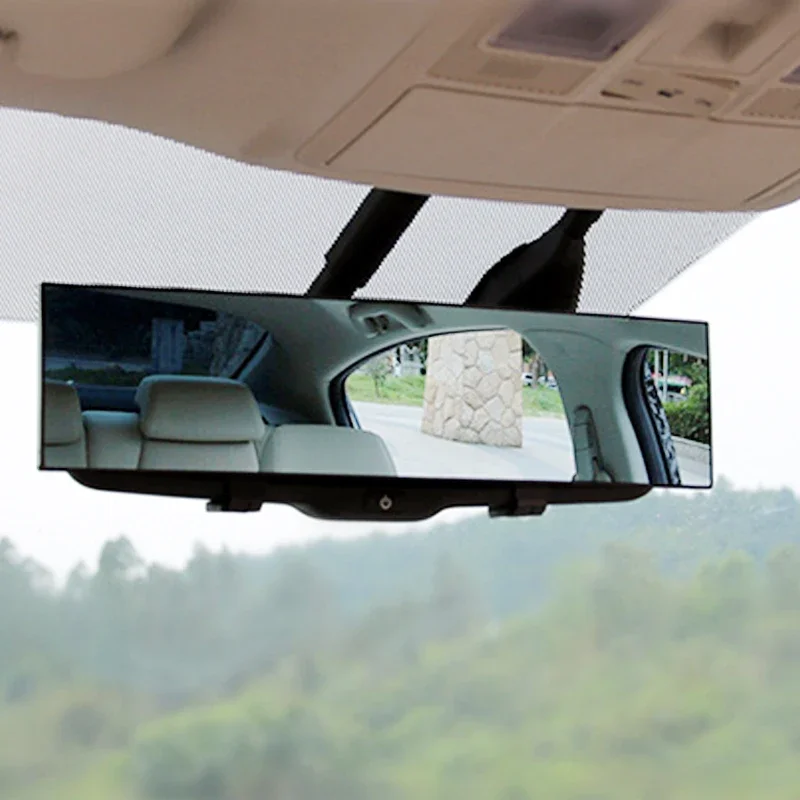

Panoramic Rear View Mirror Universal Wide Angle Rear View Mirror with Suction Installation Car Interior Mirrors Rearview Mirror
