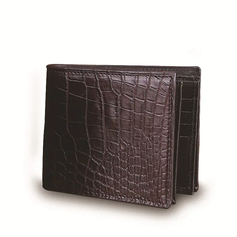 New Fashion Business Men's Alligator Wallets Real Crocodile Genuine Leathe Wallet Boy Brand Luxury Card Holder Purse