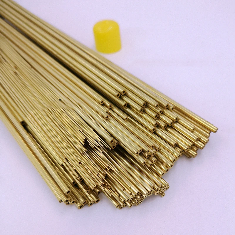 0.6x500mm (100pcs) Brass Tube Single Channel for Small Hole Drilling Edm Machine. EDM Electrode Tube Brass for Drilling Hole