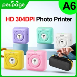 Peripage Photo Printer with Carry Bag Case Paper Roll Mini Thermal Wireless Bluetooth Label Picture Printing Portable Maker iOS