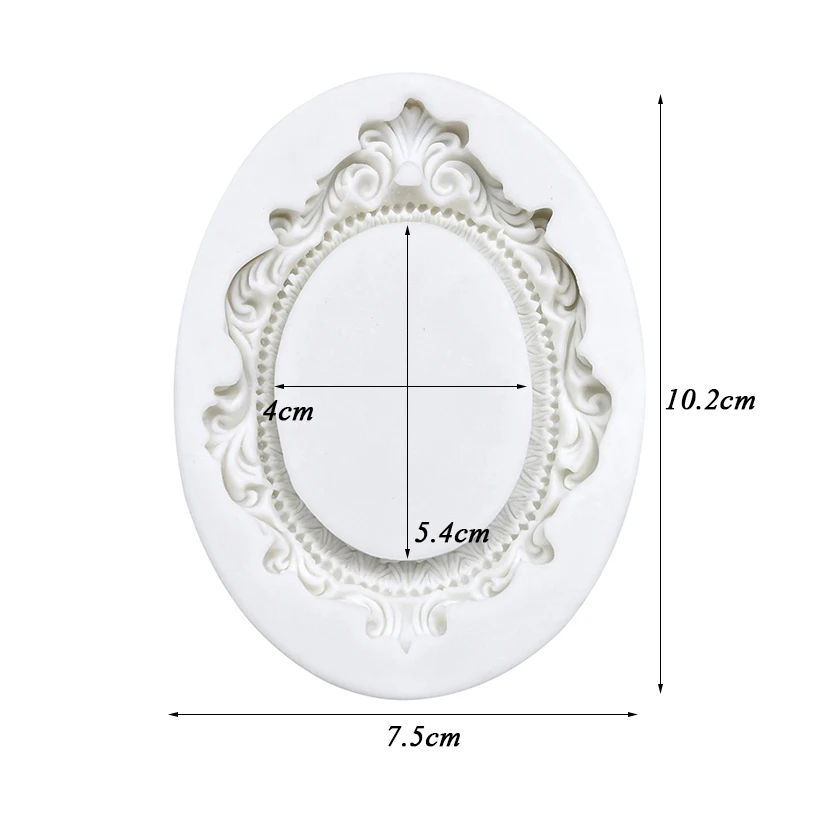 Frame Shape Silicone Sugarcraft Mold Resin Tools Cupcake Baking Mould Fondant Cake Decorating Tools