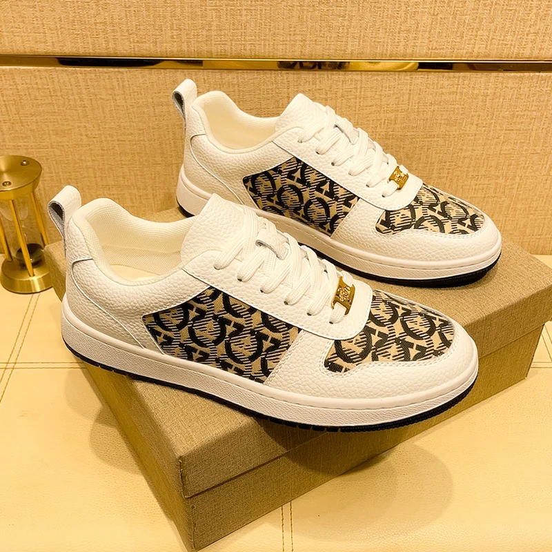 

VIPOL, новая летняя мужская повседневная обувь 2025 года, роскошные туфли для досок, модная дышащая уличная спортивная обувь из воловьей кожи для мужчин