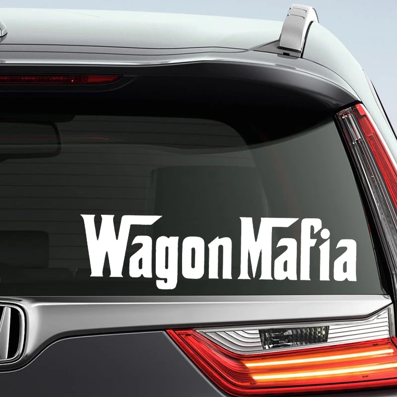 CS-12144# Wagon Mafia Vinyl Decal Car Sticker Waterproof Auto Decors For Truck Bumper Rear Window Laptop