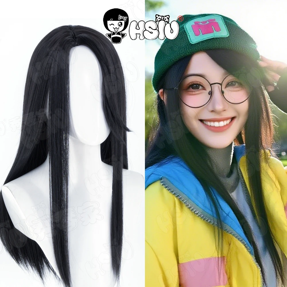 

Killjoy Cosplay Wig HSIU 60CM long black hair Synthetic Wig+Wig cap Party Wig Halloween Wig Game VALORANT Killjoy Cosplay Wig