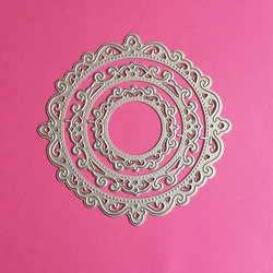 Round circles Frames Metal Cutting Dies Scrapbooking Stencil DIY Paper Card making Decorative Embossing Die Cut Craft Dies 2024