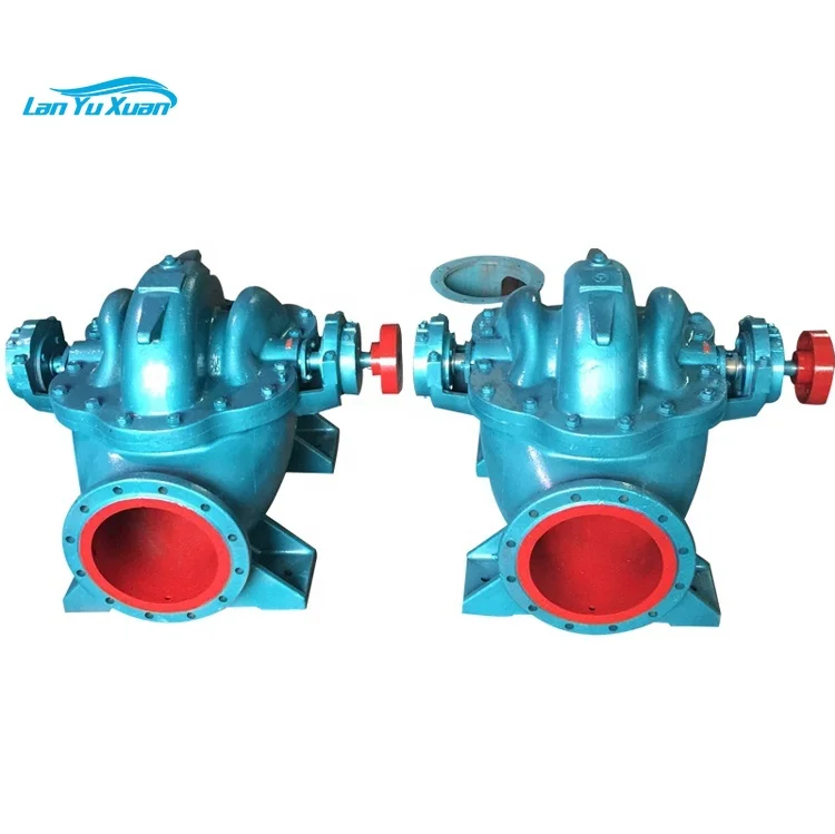 Waterlogging drainage Double suction volute pump 40  50  water pump motor for agriculture