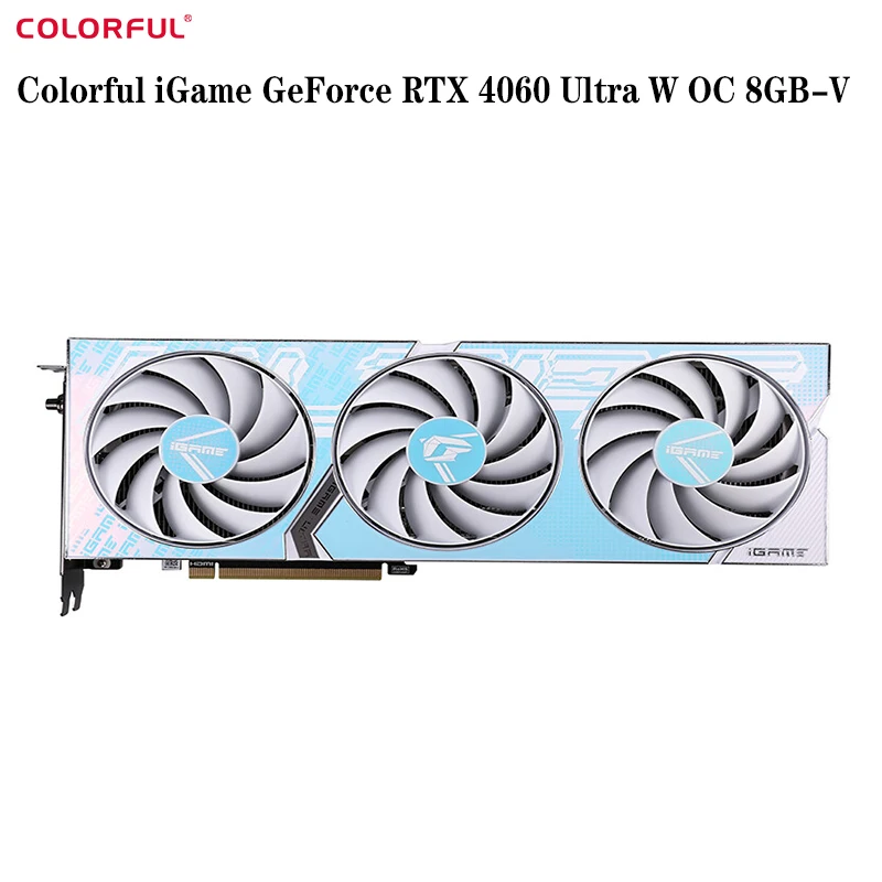 Original Authentic Colorful iGame GeForce RTX 4060 Ultra W OC 8GB-V Esports Ray Tracing Game Design Computer Graphics Card