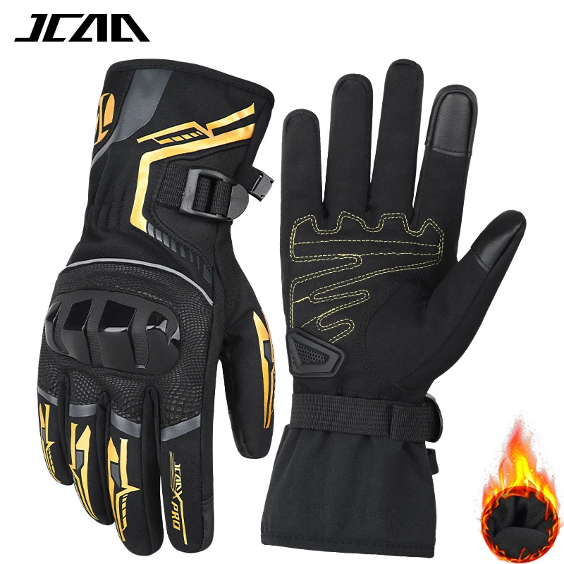 

JCCA мотоциклетные перчатки морозостойкие зимние перчатки для верховой езды с защитой от падения водонепроницаемые ветрозащитные для мужчин защитное оборудование для мотоциклов