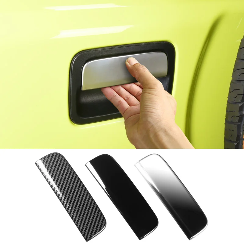 

For Suzuki Jimny JB64 JB74 Exterior Tailgate Handle Protective Cover Trim Trunk Door Decoration Stainless Steel Car Sticker