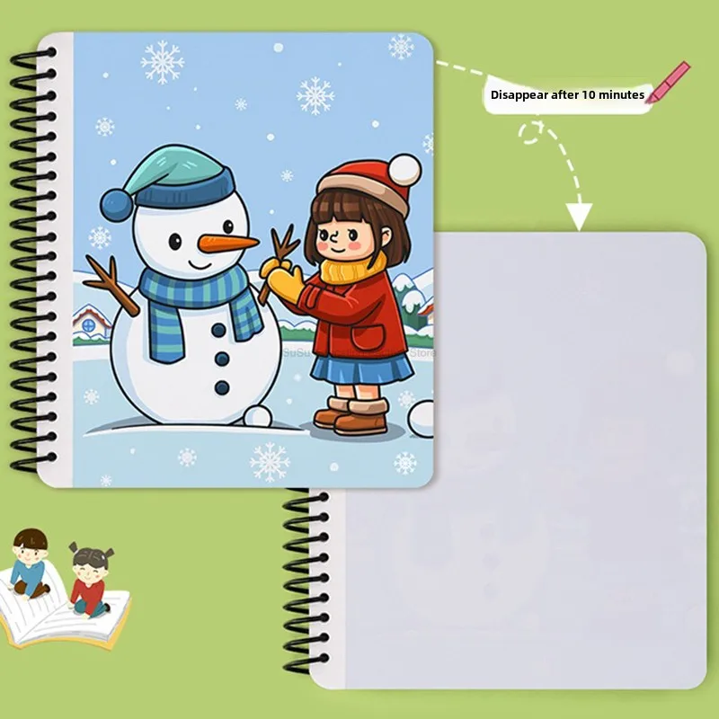 Children's Magical Water Drawing Notebook Reusable Graffiti Water Drawing Notebook Water Pen Coloring Drawing Set