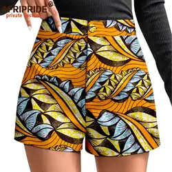 Pantaloncini da donna pantaloncini Casual estivi a vita alta stampa africana Ankara Athletic Plus Size pantaloncini Casual da donna con tasche 2421002