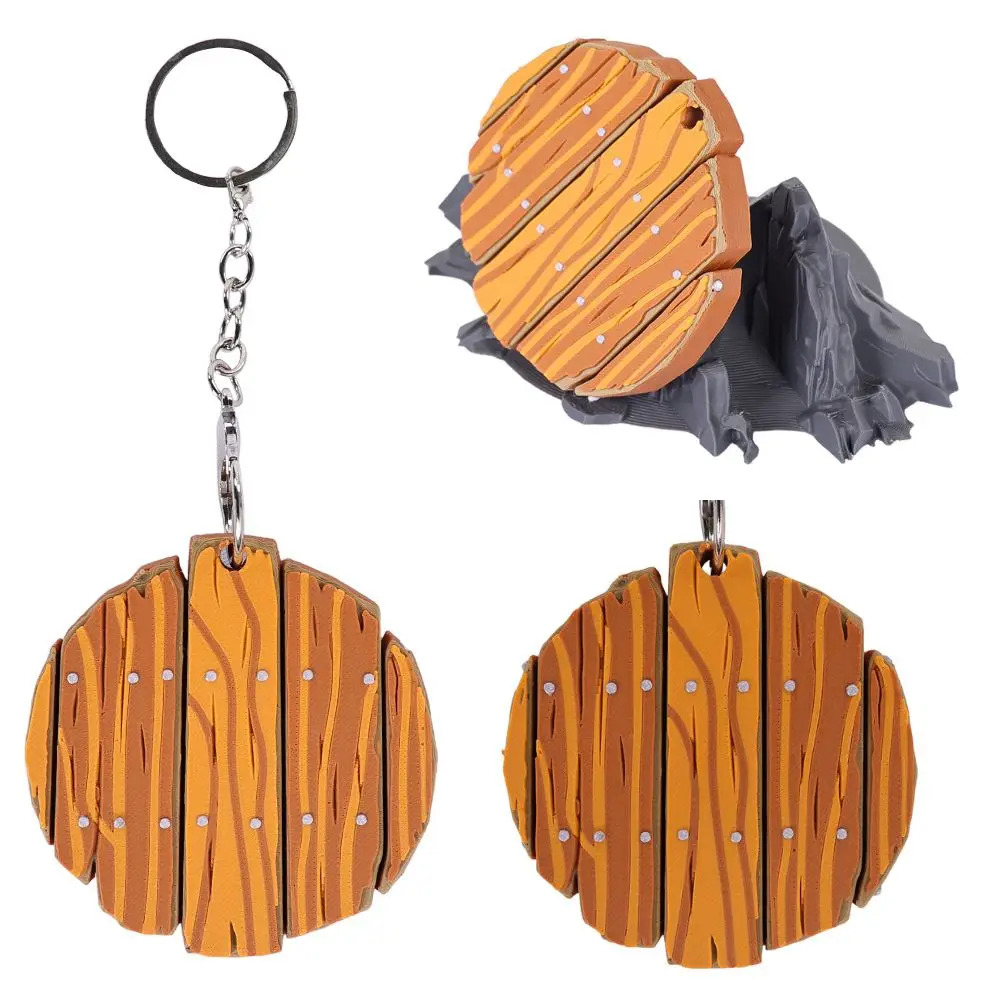 Llavero de madera con forma de escudo de Zelda Link, accesorio de disfraz de Breath of the Wild, adornos y accesorios de Halloween, regalos