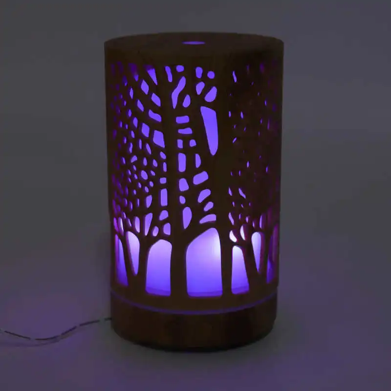 Umidificatore da 200ml diffusore di olio essenziale 8W spegnimento automatico umidificatore silenzioso a LED colorato per la casa dell'auto 100/240V