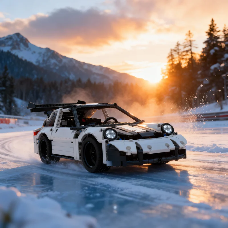 

Конструктор MOC «Технический суперкар Porsche RS» (618 деталей), модель для сборки, развивающая игрушка, идея для подарка на Рождество, архитектурные блоки, обучающий конструктор