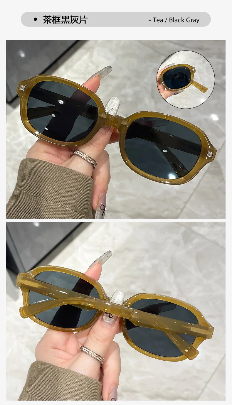 Neue Faltbare Kleine Ovale Sonnenbrille für Damen Markendesigner Mode-Sonnenbrille für Herren Fahrbrillen Sonnenbrille für Frauen ﻿ – Detail 8