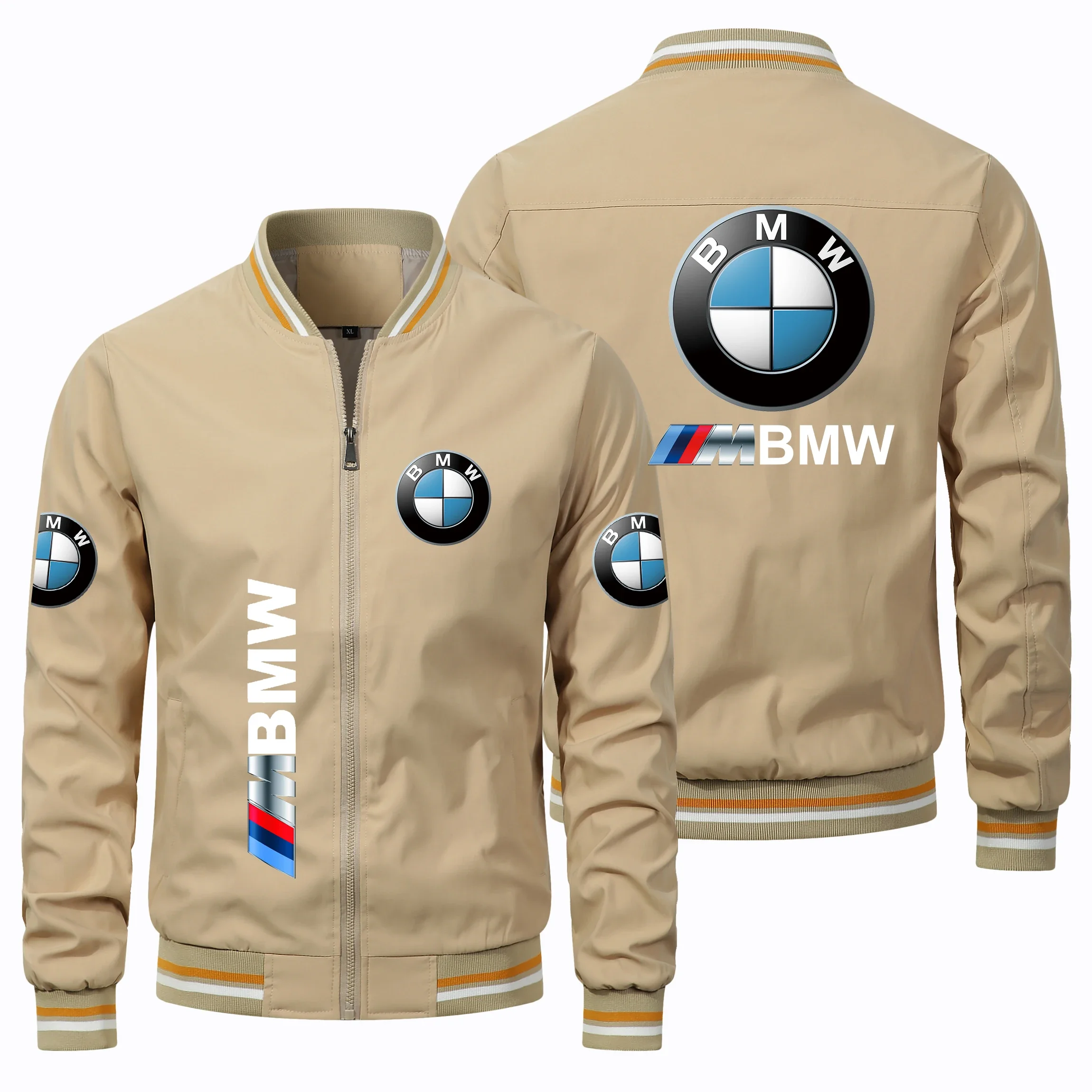 メンズbmwカスタムバイクジャケット,カジュアルファッション,レーシングチーム,特大,Mパワー