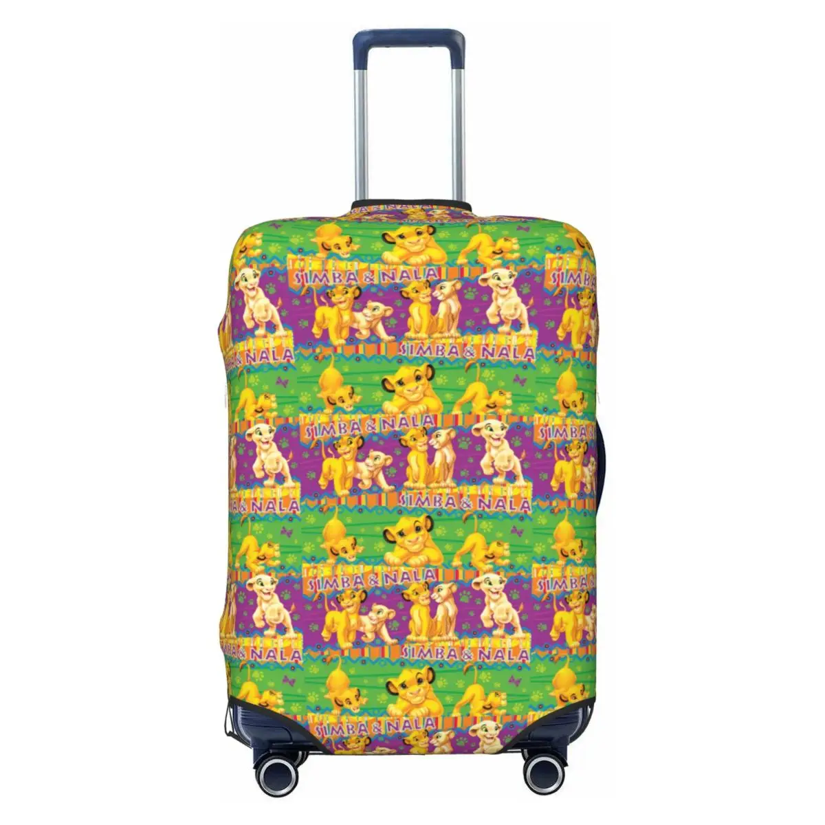 

Custom Lion King Hakuna Matata Cartoon Luggage Cover Elastic Animes Travel Suitcase Protective Covers Fits 18-32 Inch
