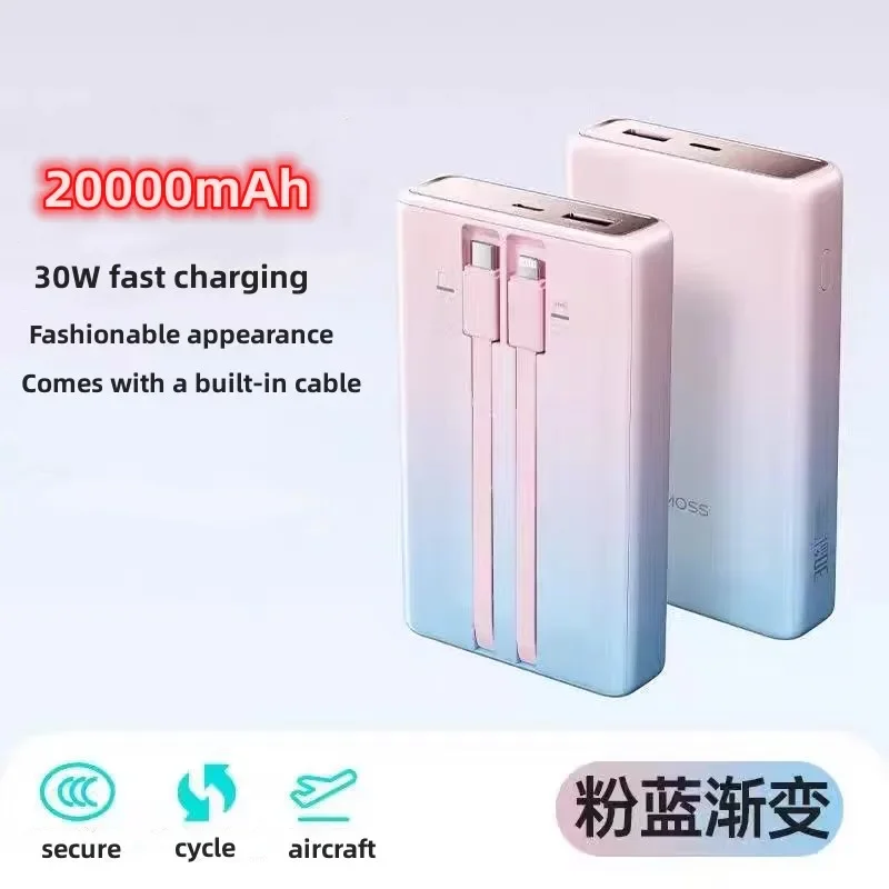 

100%original 20000mAh for ROMOSS 22.5W Super Fast Charging Portable Power Source Fashion Gradient High-capacity Power Bank