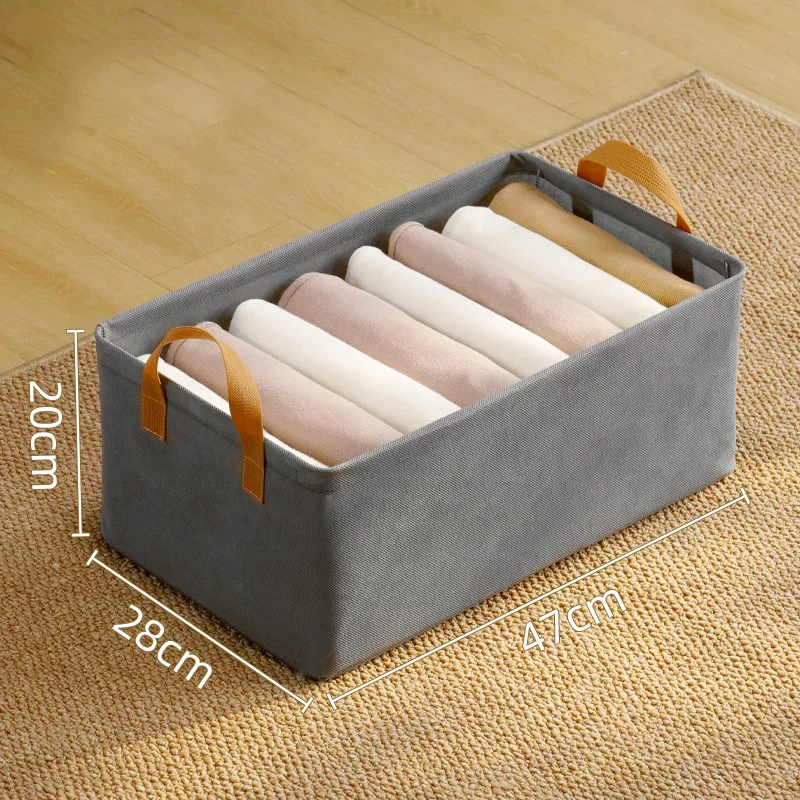 Clothes Organizer Pants Wardrobe Clothing Storage Box Closet Organizer Jeans Underwear Bra Socks Household Folding Storage Box