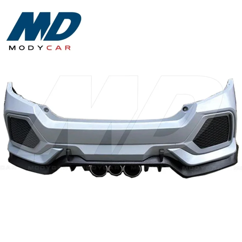 

Type-r Style Pp Rear Bumper for 2016-2019 X