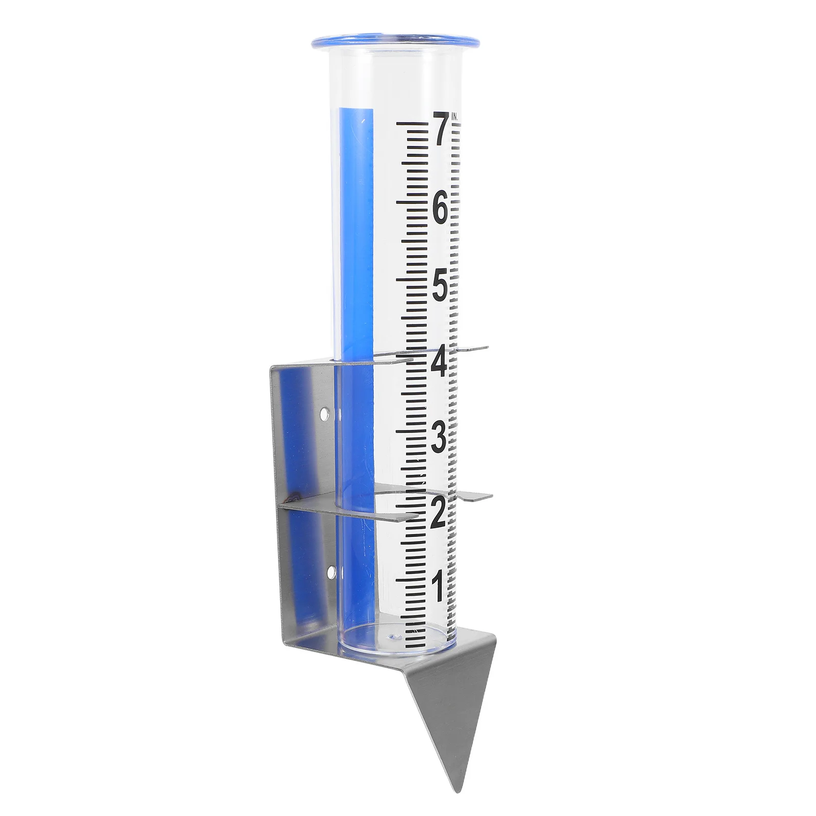 

High Accuracy Rain Gauge with Sturdy Stainless Steel Support Pole for Long Term Reuse in Outdoor Environments Garden