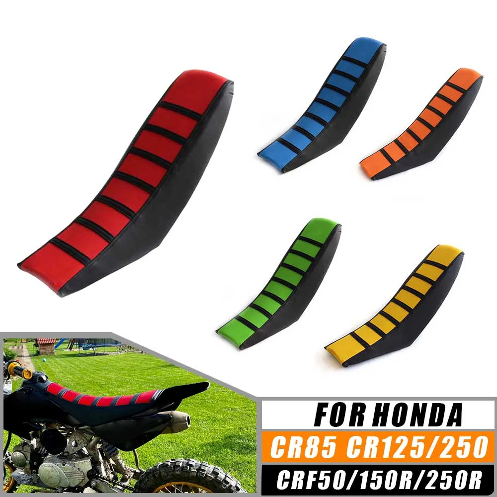 

For Honda CR85 CR125/250/CRF50/150R/250R Motocross Dirt Bike Cross Country Motorcycle Rubber Striped Gripper Soft Seat Cover
