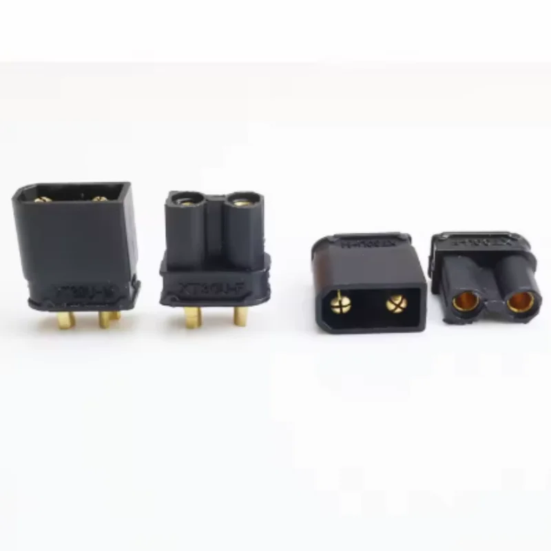 5 Pairs XT30 XT-30U Yellow Black Male Female Bullet Connectors Plugs for RC Multi Axis Aircraft Fixed Wing Lipo Battery ESC