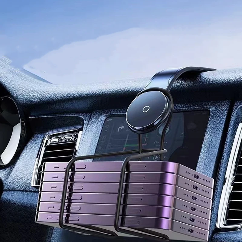 MagSafe Car Mount Detachable, Bendable Aluminum Arm Magnetic Phone Holder for Car Cell Phone Mount for Car - náhled 3