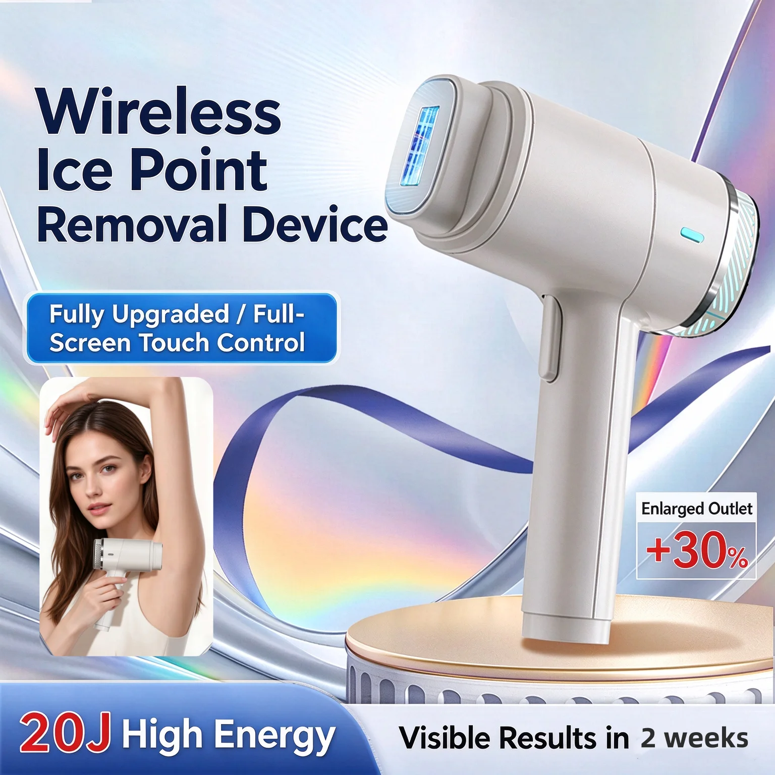 Hair Removal with Ice Cooling Care Function for Women & men Long-Lasting Results 999999 Flashes Painless Hair Removal for Armpit