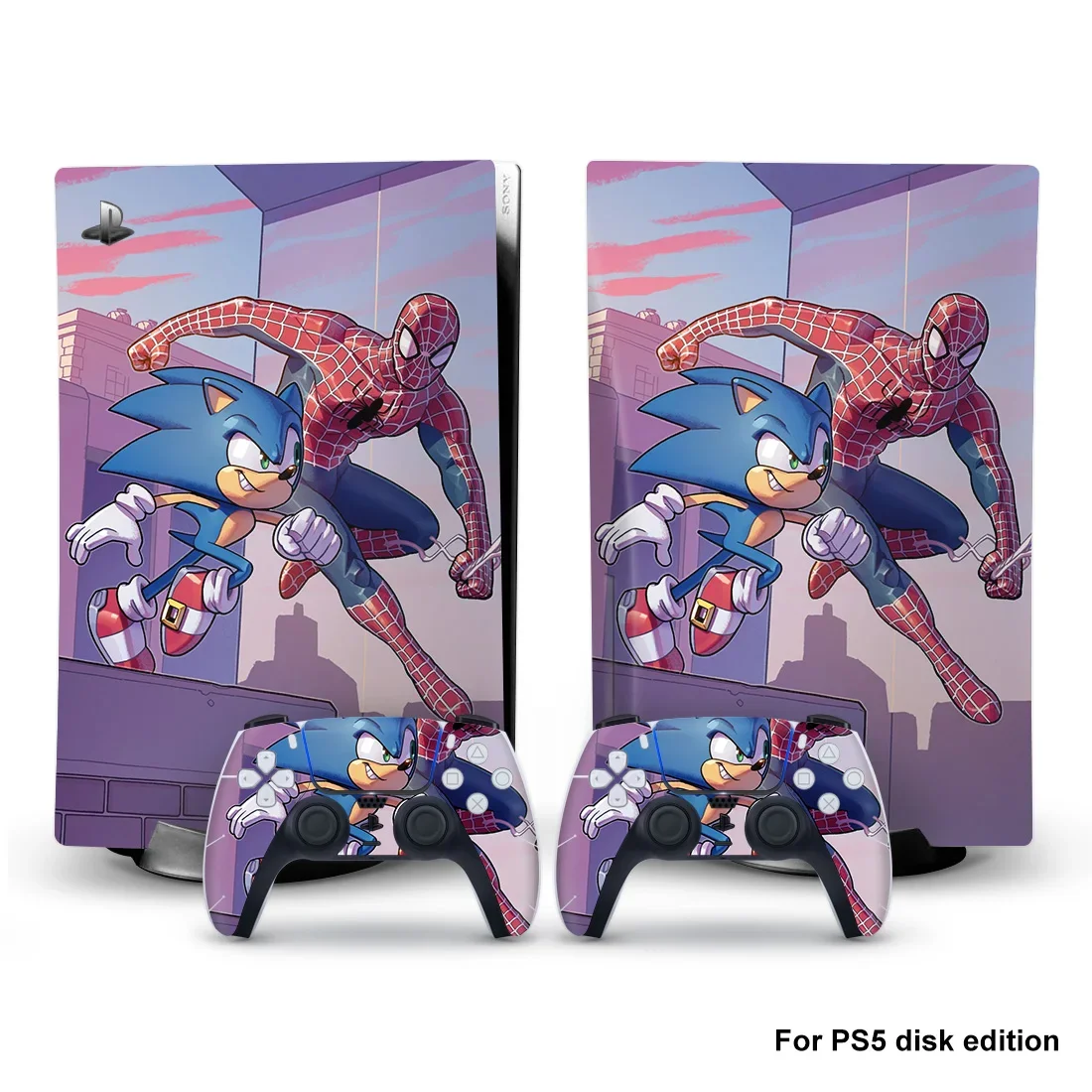 Anime Cartoon PS5 Disk Edition Skin Sticker Decal Cover for PlayStation 5 Console +2 Controller Skin Sticker Game Accessories