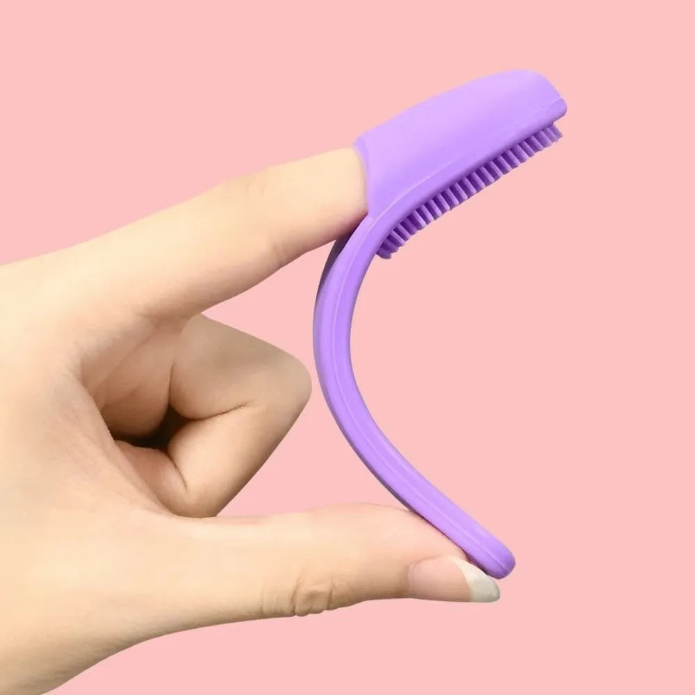 Facial Scrub Massager Pad Nose Blackhead Exfoliating Pimples Removal Finger Brush Silicone Mini Facial Cleanser Brush
