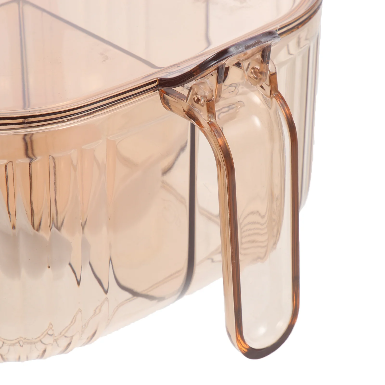 

Kitchen Seasoning Box Divided Condiment Container Pet Material One-Hand Open Non-Slip Grip Spice Storage For Salt Pepper