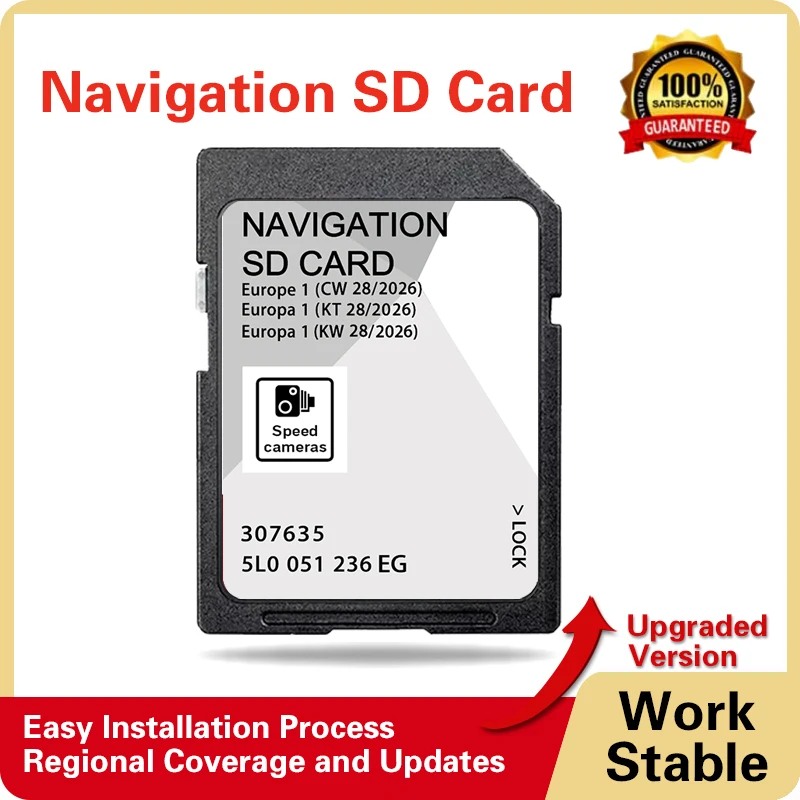 

32GB Navigation for Skoda Octavia Superb Rapid 2015-2020 Car MIB2 Gen2 GPS SD Card 2026 Sat Nav 5L0051236EG