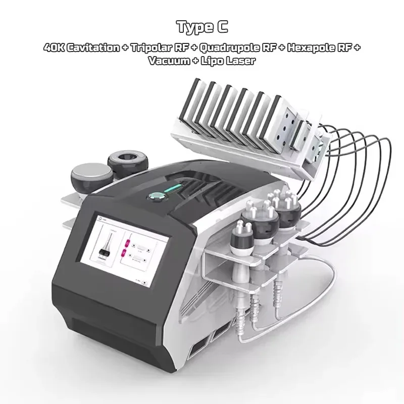 

2025 New 7 in 1 80K Cavitation RF Ultrasonic Vacuum Fat Burning Machine DDS Electro Lymph Drainage Beauty Body Shaping Master